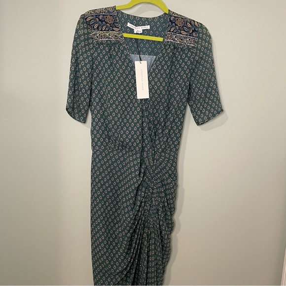 NWT Veronica Beard Mariposa Silk Maxi Dress. Size 4. - Picture 5 of 9
